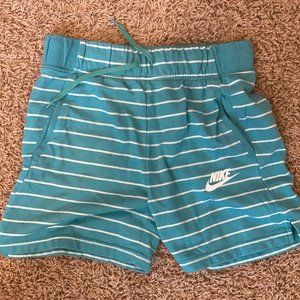Nike Teal Drawstring Sweat Shorts